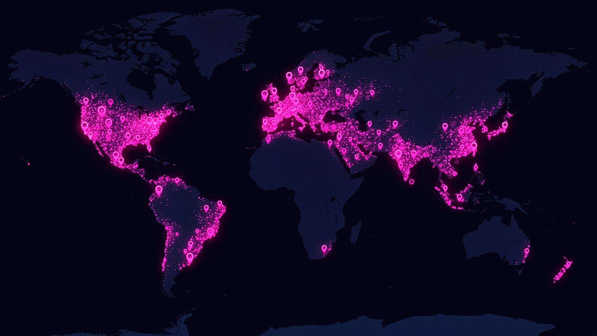 Global Mazenta community map